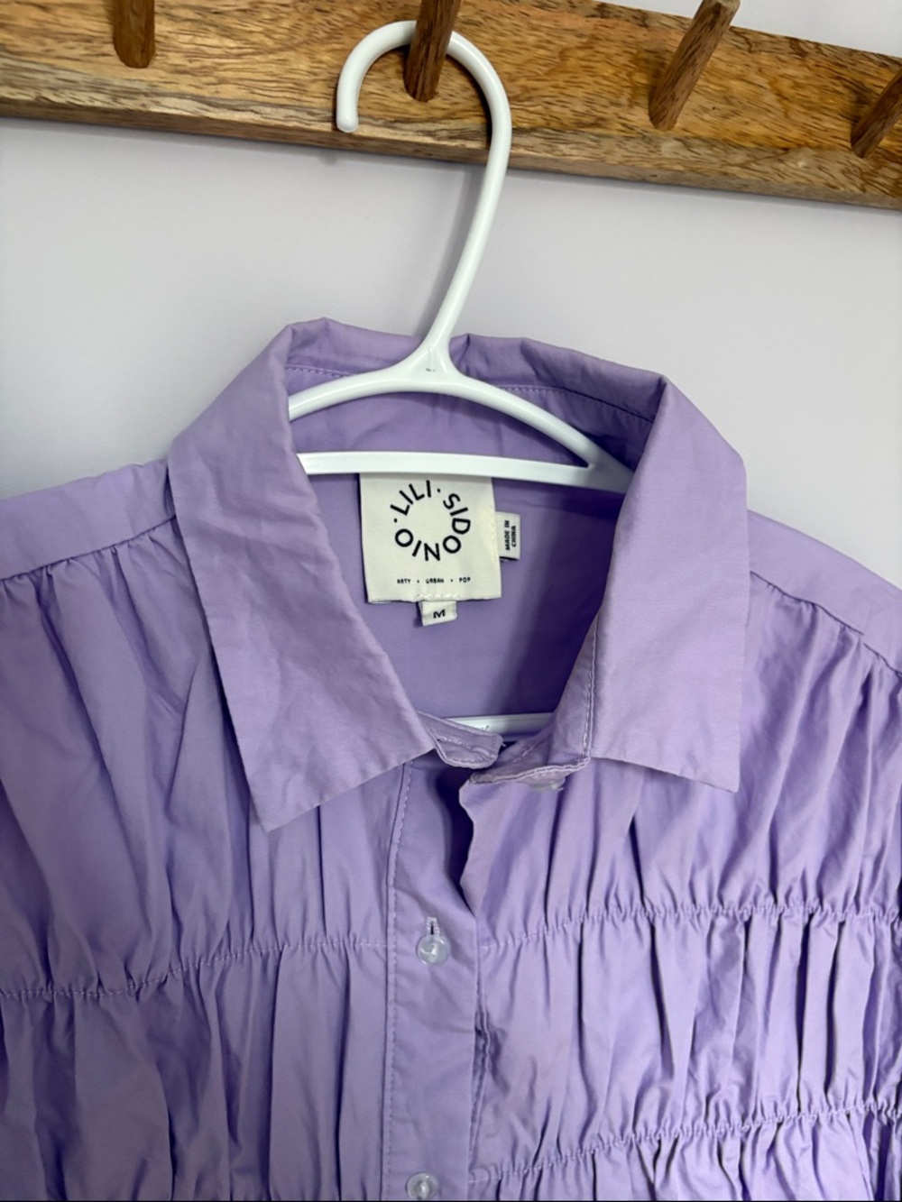 Lili Sodonio Lavender Button-Up Dress - Picture 2 of 5